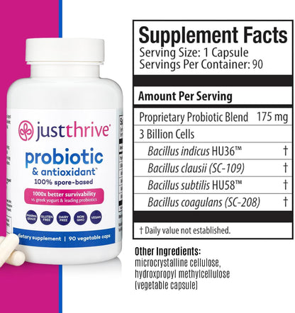 Just Thrive Probiotic - 90 Day Supply